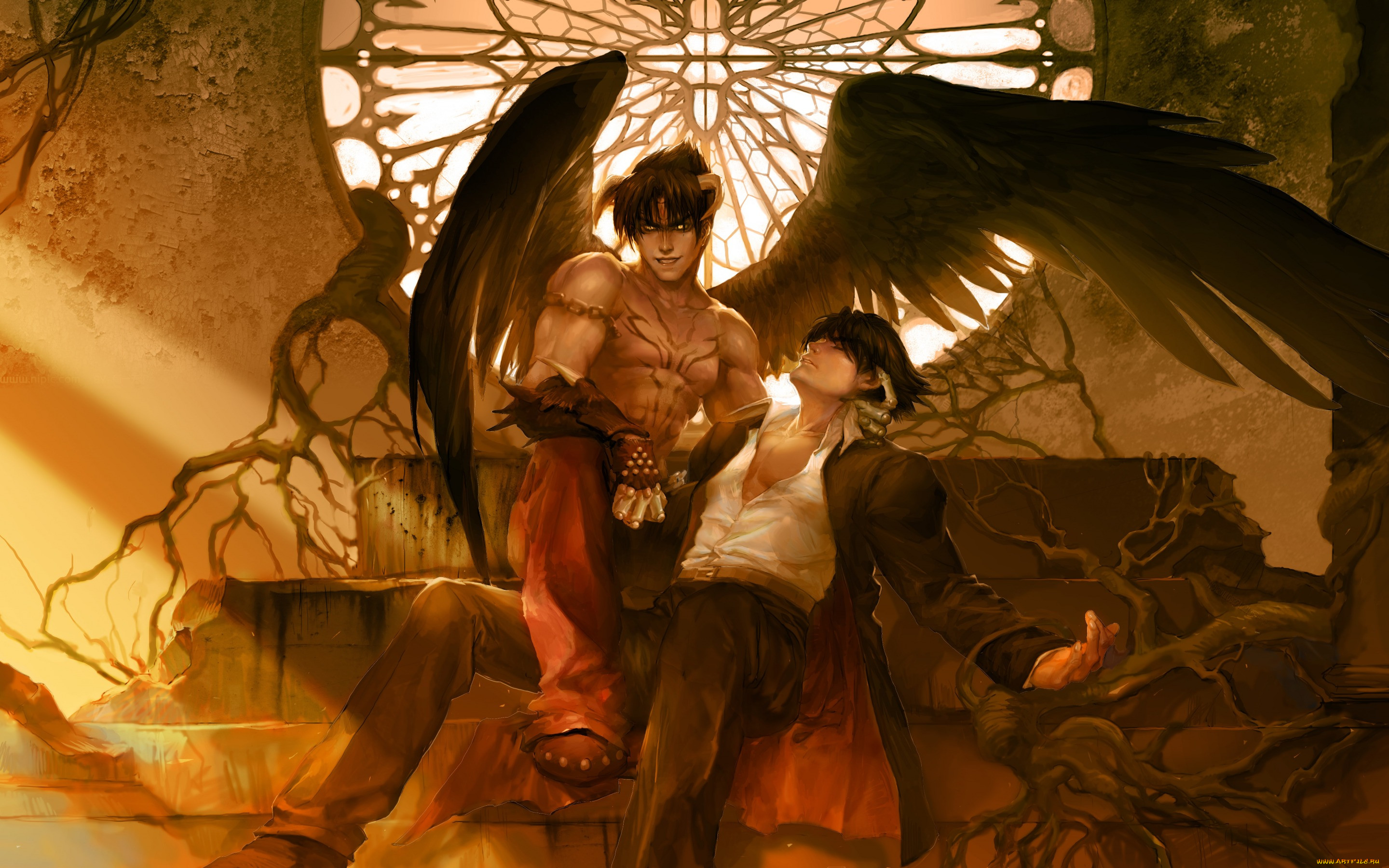  , tekken 4, devil, jin, tekken, kazama, art, , 